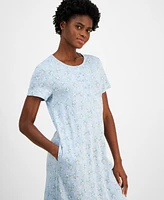 Charter Club Women's Cotton Printed Nightgown, Created for Macy's