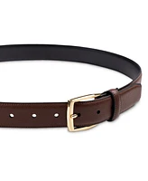 Club Room Men's Faux Leather Pebble Grain Stretch Belt, Created for Macy's