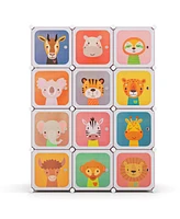 Costway 12-Cube Kids Wardrobe Baby Dresser Bedroom Armoire Clothes Hanging Closet with Door