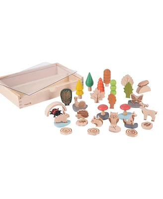 TickiT Learning Advantage Woodland Trail Set - 37 Assorted Wooden Shapes