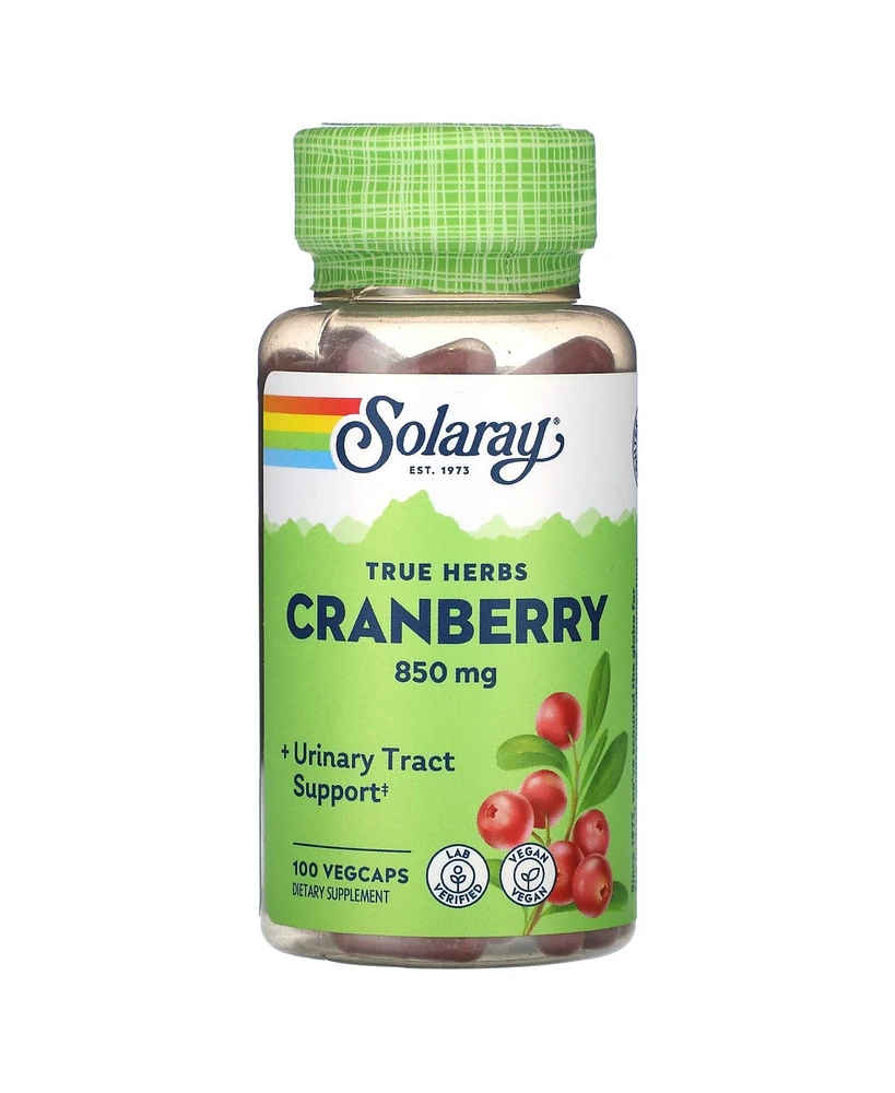 Solaray True Herbs Cranberry 850 mg