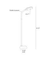 Brightech Litespan 53" Dimmable Led Reading Task Lamp with Height Adjustable Gooseneck Head