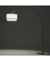 Brightech Mason 81" Led Contemporary Arc Floor Lamp with Marble Base