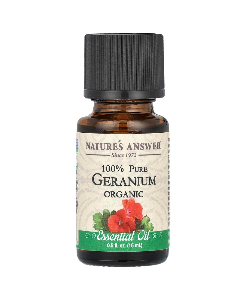 Nature's Answer 100% Pure Organic Essential Oil Geranium