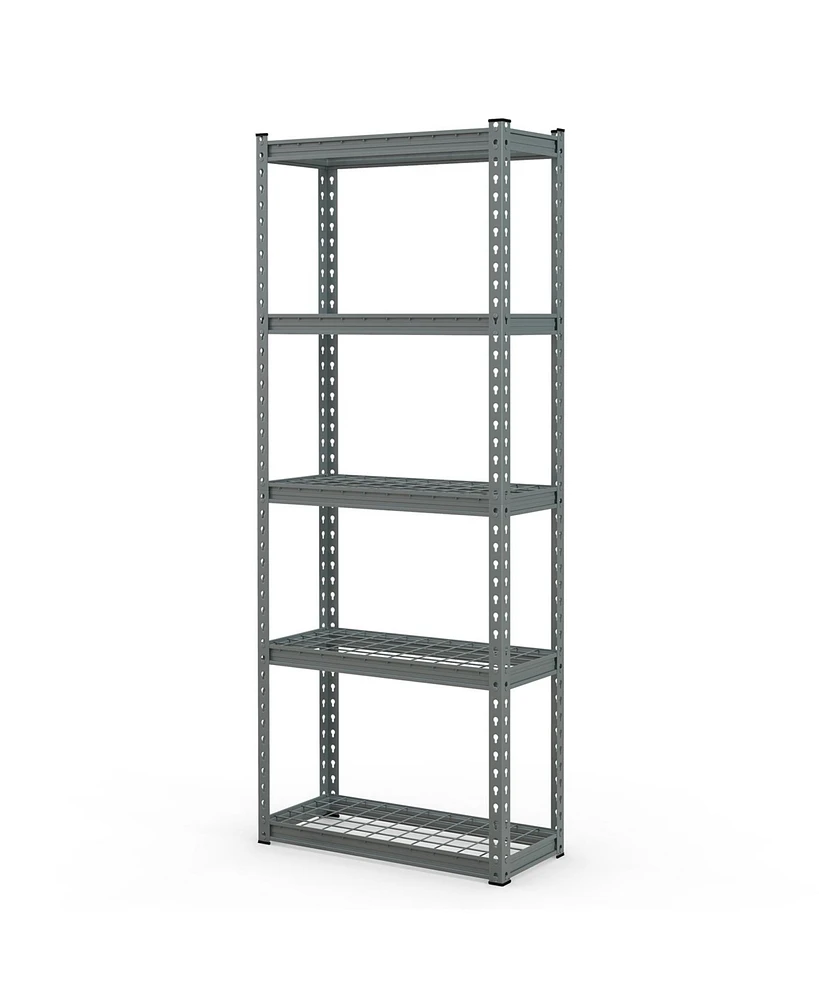 Slickblue 5-Tier Heavy Duty Wire Storage Racks with Anti-slip Foot Pad