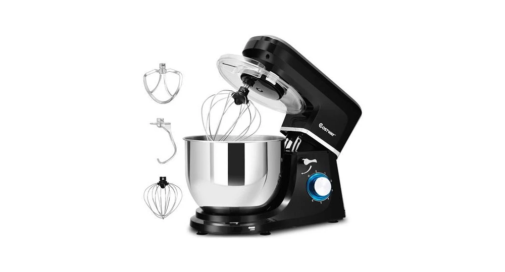 Slickblue 6 Speed 7.5 Qt Tilt-Head Stainless Steel Electric Food Stand Mixer