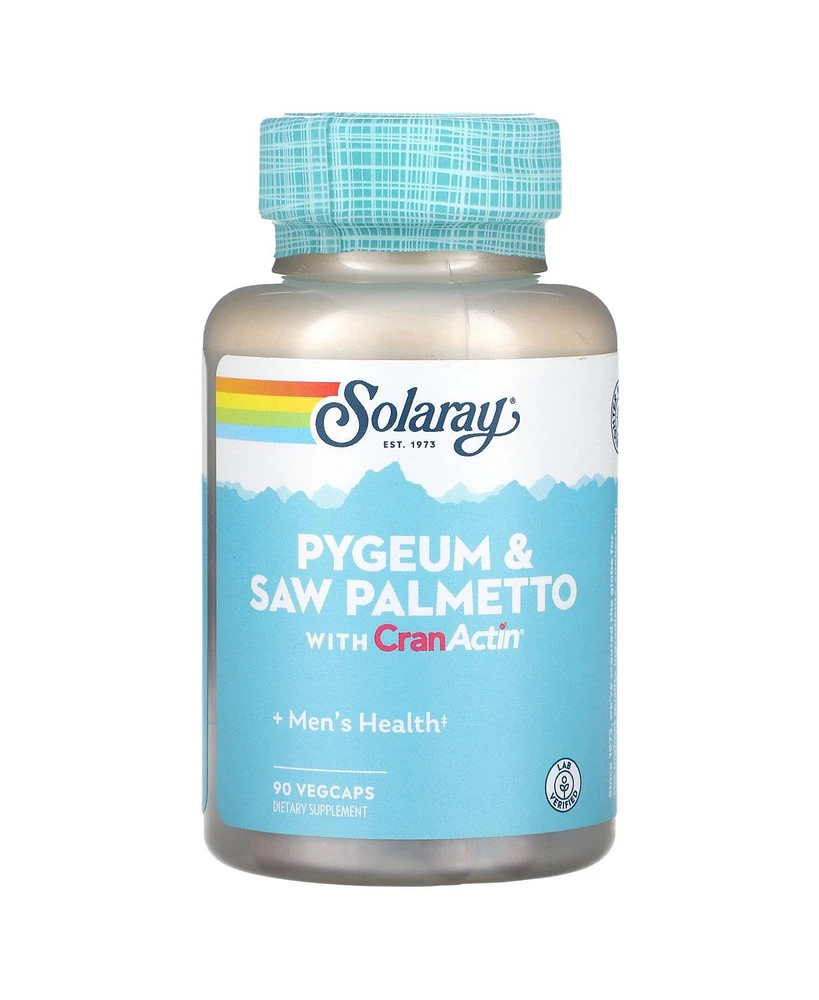 Solaray Pygeum & Saw Palmetto with CranActin - 90 VegCaps - Assorted Pre