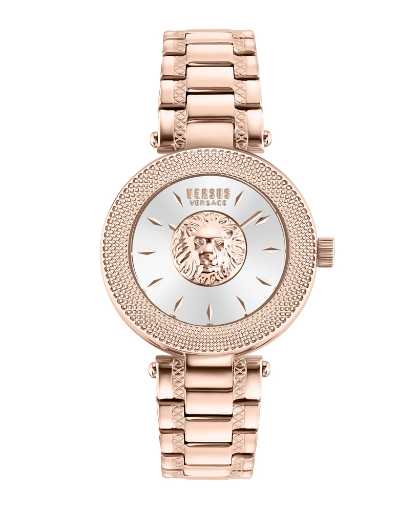 Versus Versace Women's Brick Lane Lion Ip Rose Gold Stainless Steel Watch 36MM