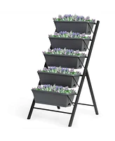 Costway 4 Ft Vertical Raised Garden Bed 5-Tier Planter Box