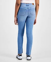 Dollhouse Juniors' Mid-Rise Straight-Leg Jeans