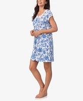 Aria Women's Cap Sleeve Short Nightshirt