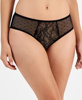 I.n.c. International Concepts Women's Lace Mesh-Panel Brief, Created for Macy's