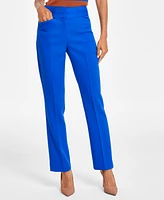 Tahari Asl Women's Mid-Rise Flare-Leg Pants