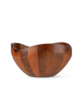 Nambe Billow Salad Bowl w/Servers