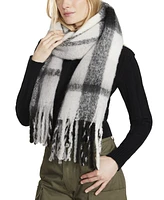 Steve Madden Women's Lofty Plaid Blanket Wrap Scarf