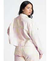 Eloquii Women's Boxy Denim Jacket With Pocket Detail