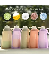 Momcozy Silicone Milk Storage Bags 5pcs-Light Purple