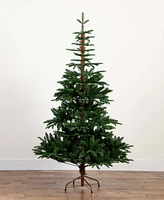 Nearly Natural 6ft. Pre-Lit Artificial Idaho Mixed Fir Christmas Tree with 130 Warm White Led Lights