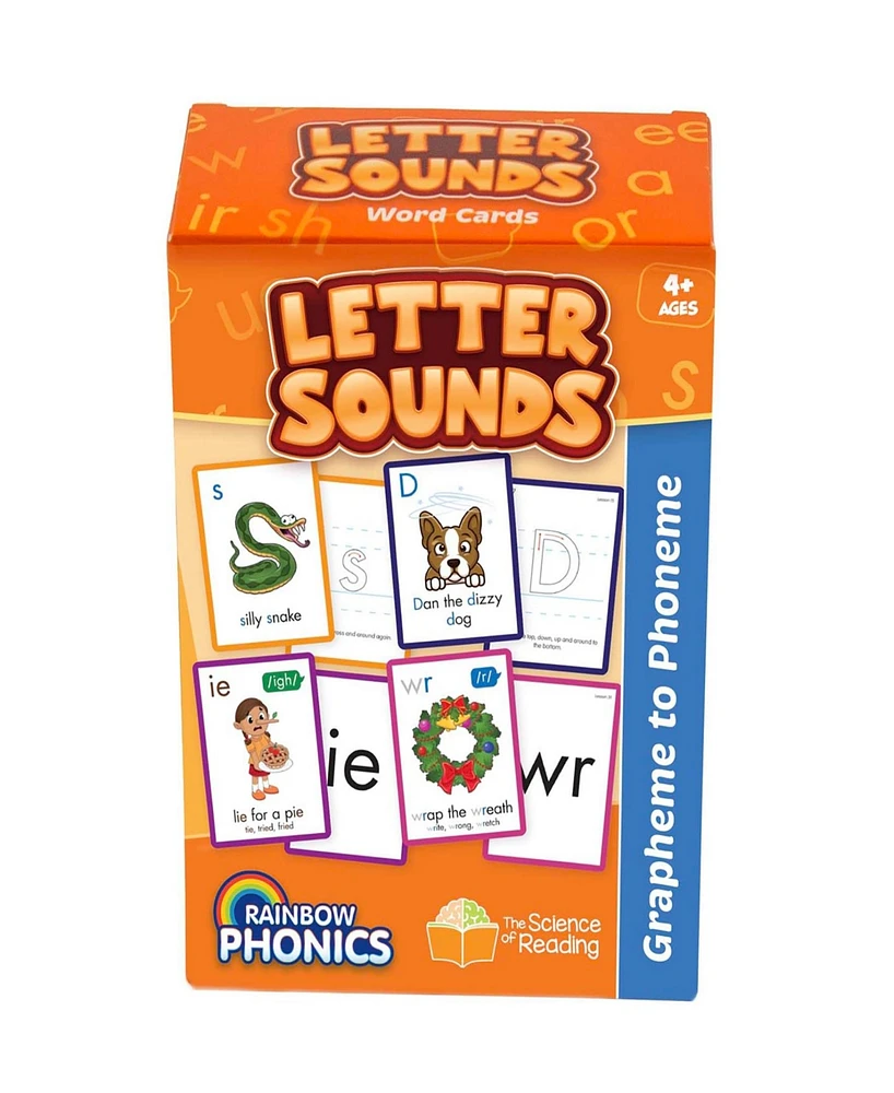 Junior Learning Rainbow Phonics - Letter Sounds Word Cards