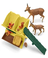 Schleich Farm World Feeding The Forest Animals Playset