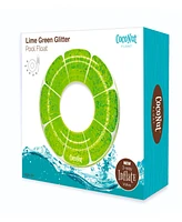 CocoNut Outdoor Lime Green Glitter Pool Ring Float