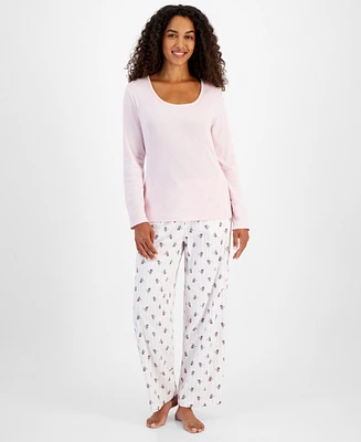 Charter Club Women's Cotton Pointelle Sleep Tee, Created for Macy's