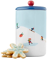 The Cellar Skiing Graphic Stoneware Treat Jar