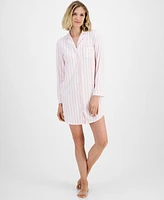 Charter Club Women's Notched-Collar Sleepshirt, Created for Macy's