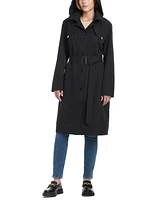 Kate Spade New York Women's Hooded Bibbed Raincoat