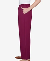 Alfred Dunner Classic Full Elastic Medium Mid-Rise Pant