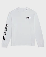 Mode of One Men's Long-Sleeve Relaxed-Fit MO1 Graphic T-Shirt, Created for Macy's