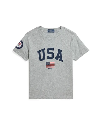 Polo Ralph Lauren Toddler and Little Boys Team Usa Cotton Jersey Tee