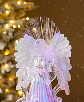 Glitzhome 12 H Acrylic Light Emitting Diode Color Changing Lighted Tabletop Angel Figurine