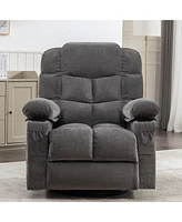 Streamdale Furniture Ultimate Massage Recliner 8 Adjustable Points, Heating, Rocking, Cozy Fabric