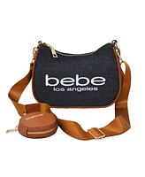 Bebe Rian Denim Crossbody with Coin Purse