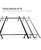 Clara Clark Heavy Duty 4 Lag Adjustable Steel Bed Base - Universal Twin & Full