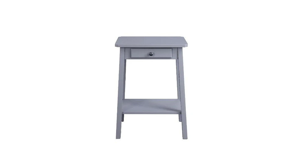 Simplie Fun Kaife Accent Table, Gray Finish