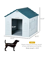 Streamdale Furniture Spacious, Weather-Resistant Dog House with Cute Window and Ez Assembly