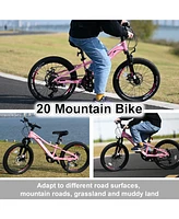 Mountain Bike for Girls and Boys Mountain 20 inch shimano 7-Speed bike