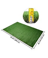 Yescom 65x5 Ft Artificial Grass Mat Fake Lawn Pet Turf Synthetic Green Garden Outdoor