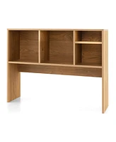 Computer Desktop Bookcase Countertop Storage Bookshelf Organizer with 4 Cubbies