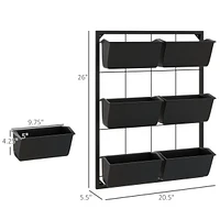3-Tier Vertical Hanging Wall Planter for Outdoor and Indoor Spaces