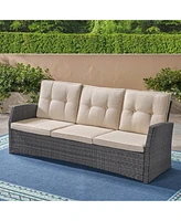 Modern 3-Seater Patio Sofa Stylish, Durable, Water-Resistant