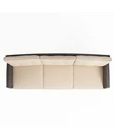 Modern 3-Seater Patio Sofa Stylish, Durable, Water-Resistant