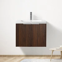 Streamdale Furniture 24" Bathroom Cabinet with Sink & Soft Close Doors