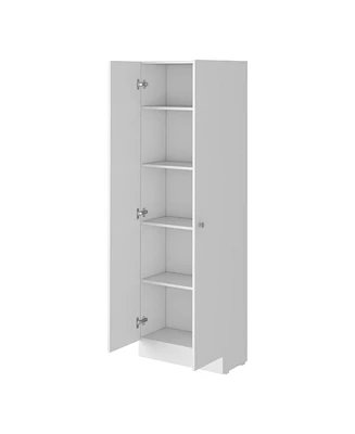 Streamdale Furniture Storage Cabinet Pipestone, Double Door, White Finish