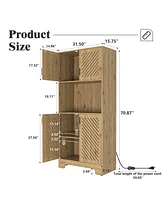 Freestanding Kitchen Pantry Modern Minimalism Meets Ample Storage
