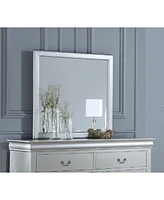 Streamdale Furniture Louis Philippe Iii Mirror In Platinum