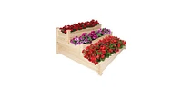 Streamdale Furniture 3 Tier Raised Garden Bed Kit Wooden Planter Box Heavy Duty Solid Fir Wood