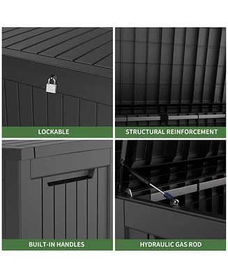 Simplie Fun 230-Gal Outdoor Storage Box Durable, Versatile, and Spacious